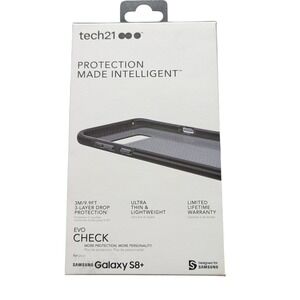 H9. tech21 Evo Check Series‎ Case Samsung Galaxy S8+ (Plus) In Black Ultra Thin